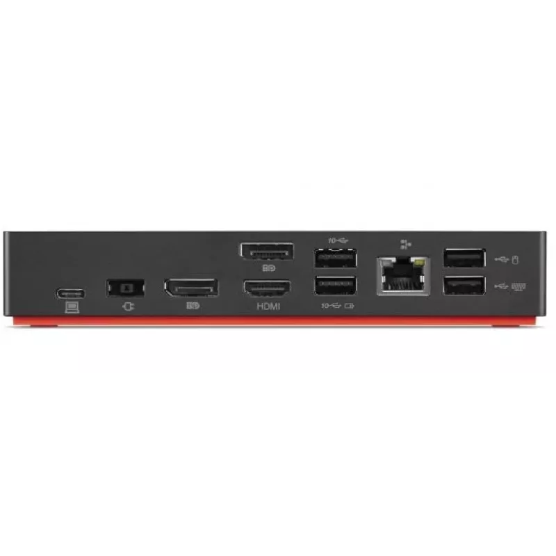 Lenovo 40AS0090DK Laptop-Dockingstation/Port-Replikator Kabelgebunden USB 3.2 Gen 1 (3.1 Gen 1) Typ-C Schwarz