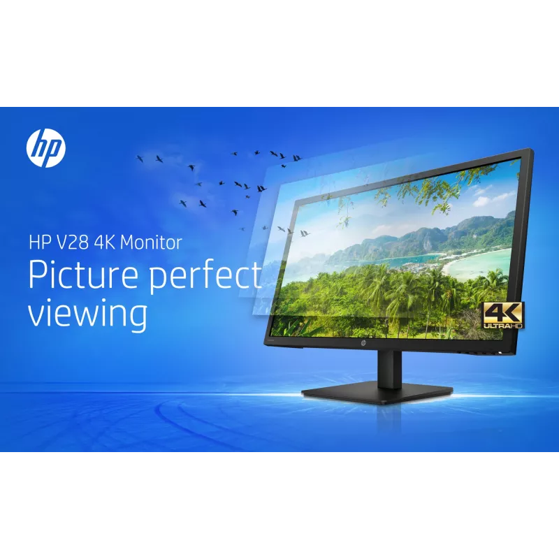 HP V28 Computermonitor 71,1 cm (28 Zoll) 3840 x 2160 Pixel 4K Ultra HD LED Schwarz