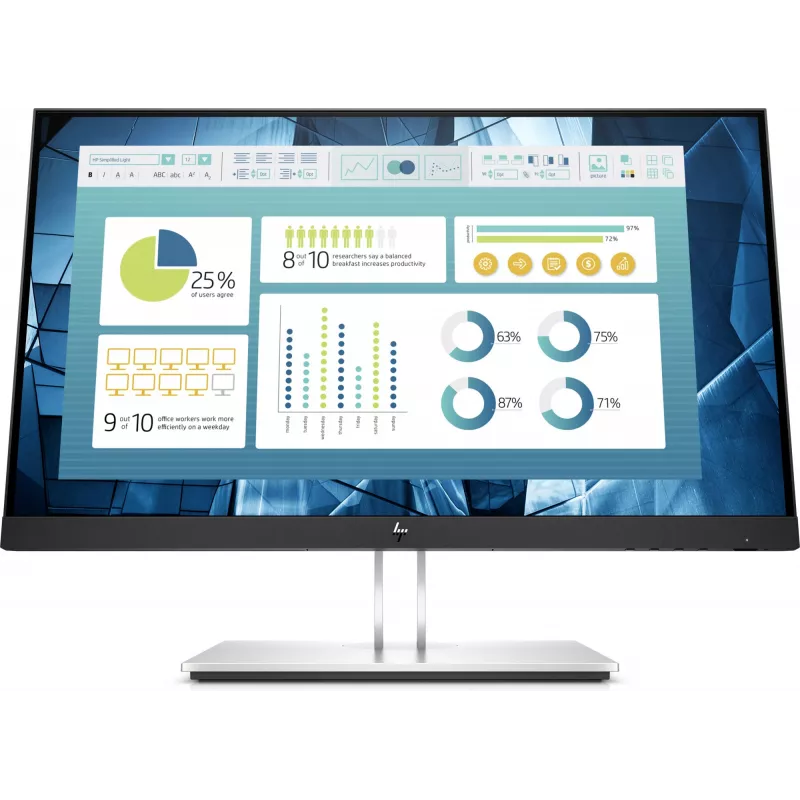HP E-Series E22 G4 Computermonitor 54,6 cm (21,5 Zoll) 1920 x 1080 Pixel Full HD LCD Schwarz, Silber