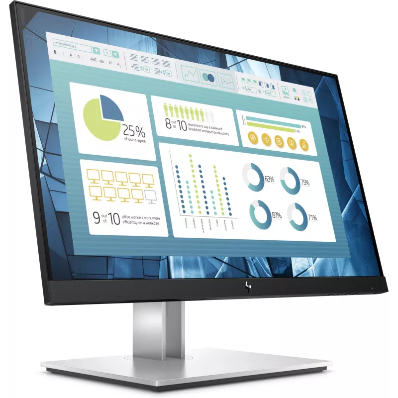 HP E-Series E22 G4 Computermonitor 54,6 cm (21,5 Zoll) 1920 x 1080 Pixel Full HD LCD Schwarz, Silber