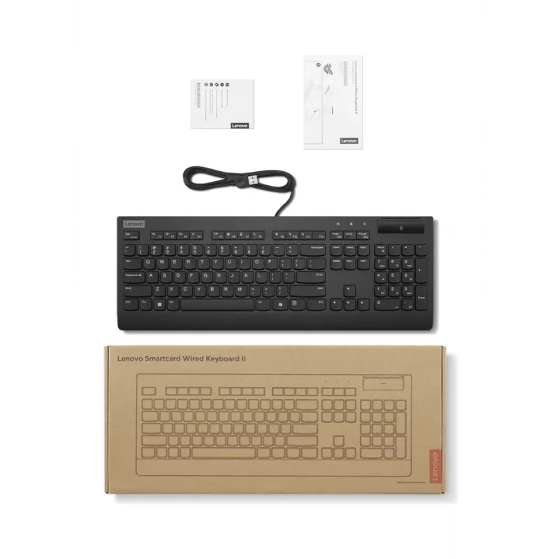 Lenovo 4Y41R64709 Tastatur Home/Office USB Französisch, Deutsch Schwarz