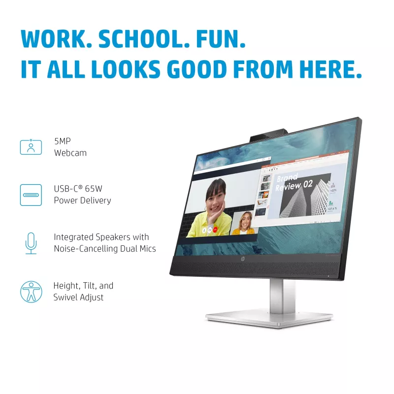 HP E24m G5 23,8 Zoll Full HD Monitor, 1920x1080 (40Z32E9#ABB)