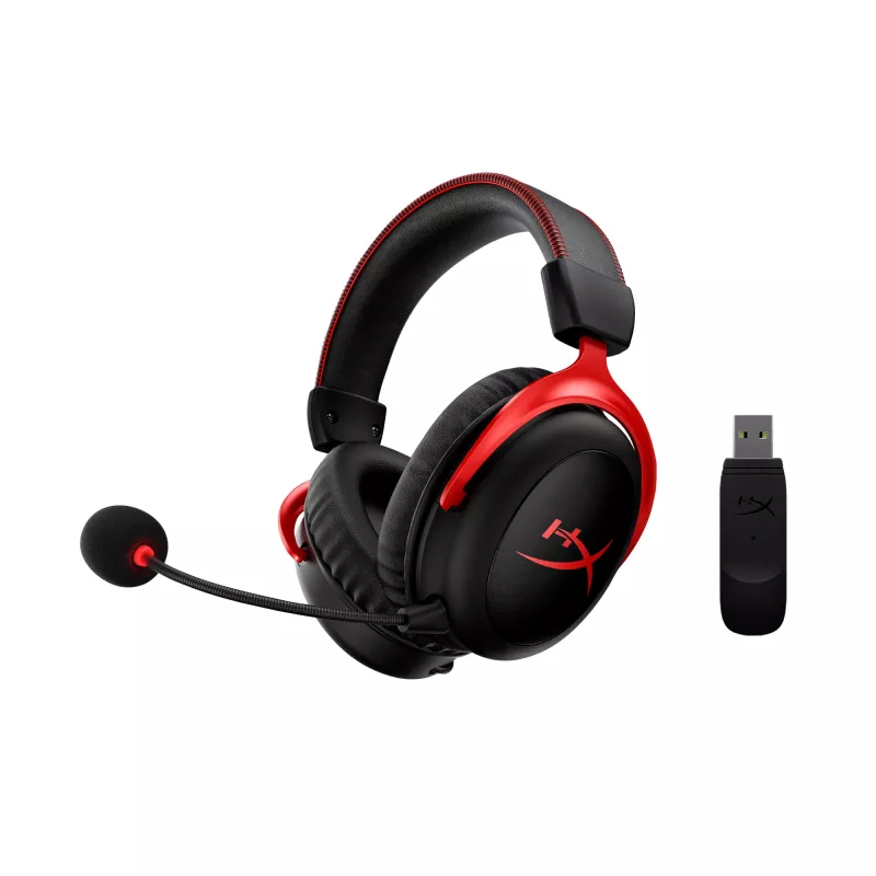HyperX Cloud II Wireless - Gaming-Headset (Schwarz-Rot)