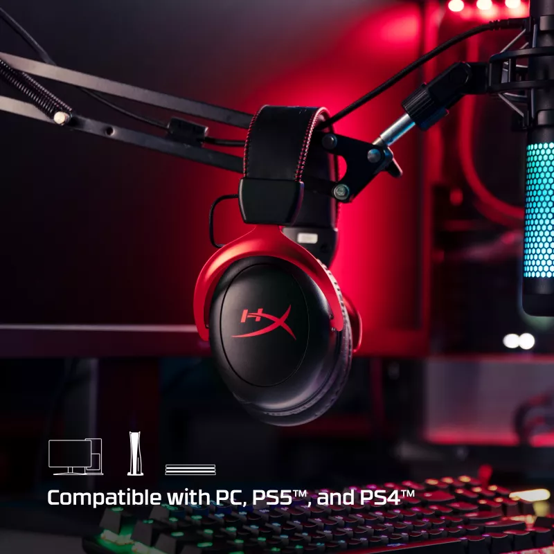 HyperX Cloud II Wireless - Gaming-Headset (Schwarz-Rot)