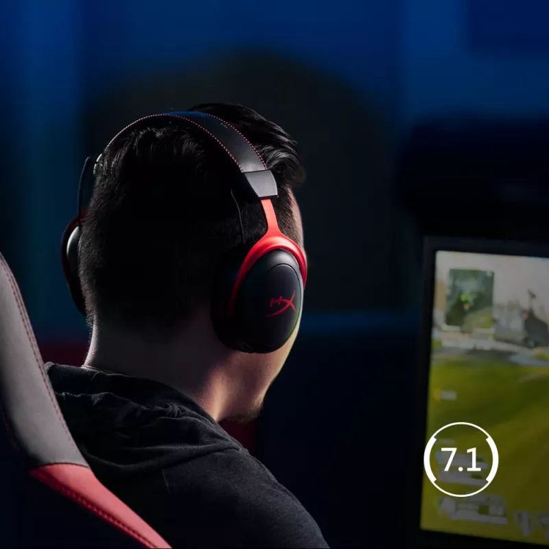 HyperX Cloud II Wireless - Gaming-Headset (Schwarz-Rot)