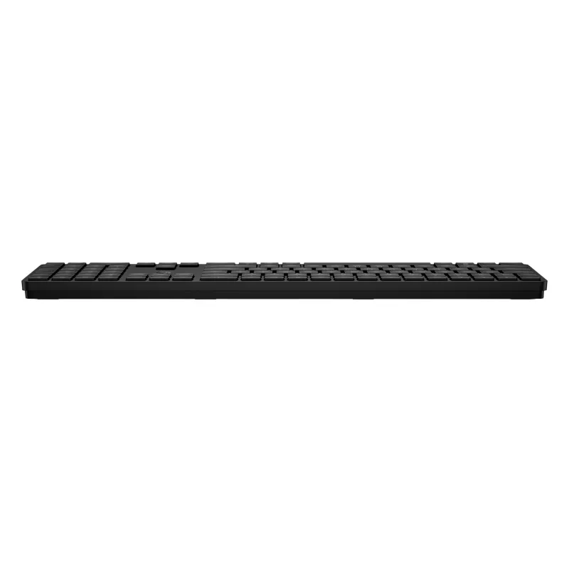 HP 450 Programmierbare kabellose Tastatur, Full-Size (100%), Kabelgebunden und kabellos, RF Wireless + USB, Schwarz