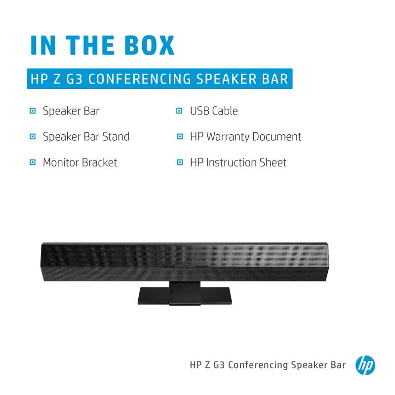 Konferenzlautsprecherleiste HP Z G3 Konferenzlautsprecherleiste 647Y2AA