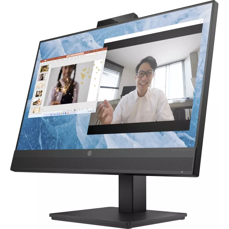HP M24m Conferencing Monitor, 60,5 cm (23,8 Zoll), 1920 x 1080 Pixel, Full HD, LED, 5 ms, Schwarz