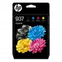 Tintenpatronen HP 937 CMYK 4er-Pack Schwarz Cyan Magenta Gelb