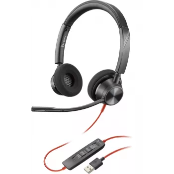 HP Poly Poly Blackwire 3320 USB-A Headset, Kabelgebunden, Büro/Callcenter, 130 g, Headset, Schwarz