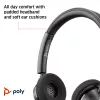 HP Poly Poly Blackwire 3320 USB-A Headset, Kabelgebunden, Büro/Callcenter, 130 g, Headset, Schwarz