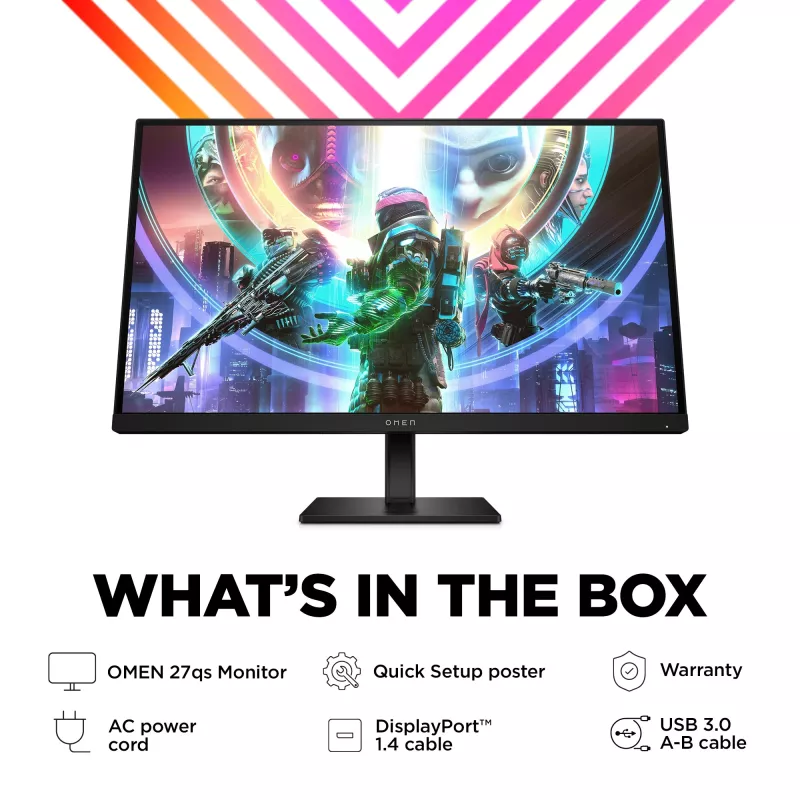 OMEN by HP 27 Zoll QHD 240Hz Gaming-Monitor - OMEN 27qs
