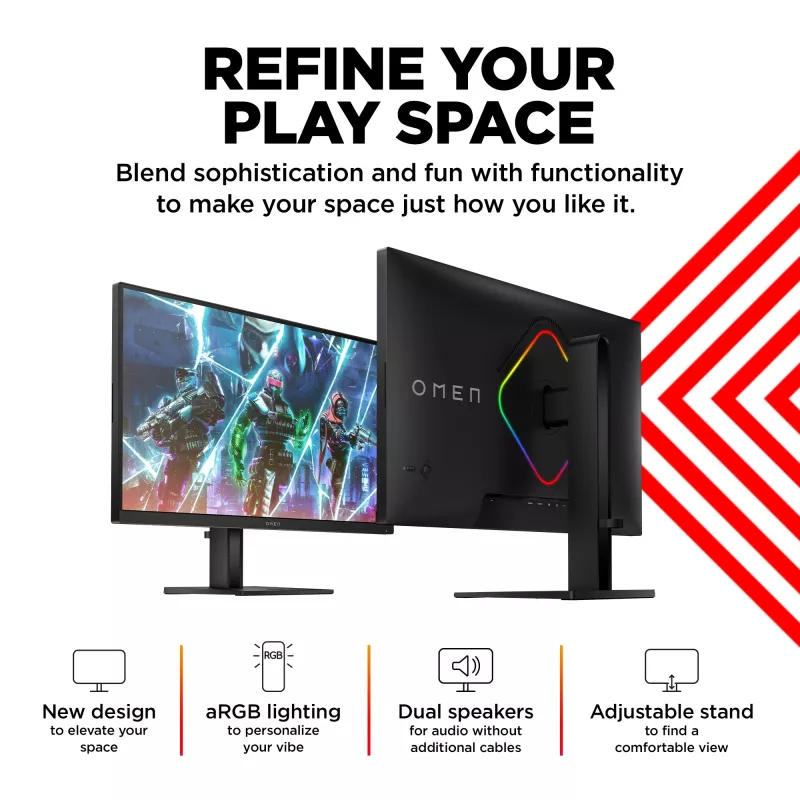 OMEN by HP 27 Zoll QHD 240Hz Gaming-Monitor - OMEN 27qs