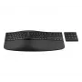 HP 965 Ergonomic Wireless Tastatur, Full-size (100%), Wireless, RF Wireless + Bluetooth, Membrane, Schwarz