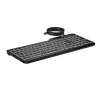 HP 405 Multi-Device kabelgebundene Tastatur mit Hintergrundbeleuchtung, Full-Size (100 %), kabelgebunden, USB, Membran, Schwarz