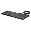 HP 405 Multi-Device kabelgebundene Tastatur mit Hintergrundbeleuchtung, Full-Size (100 %), kabelgebunden, USB, Membran, Schwarz