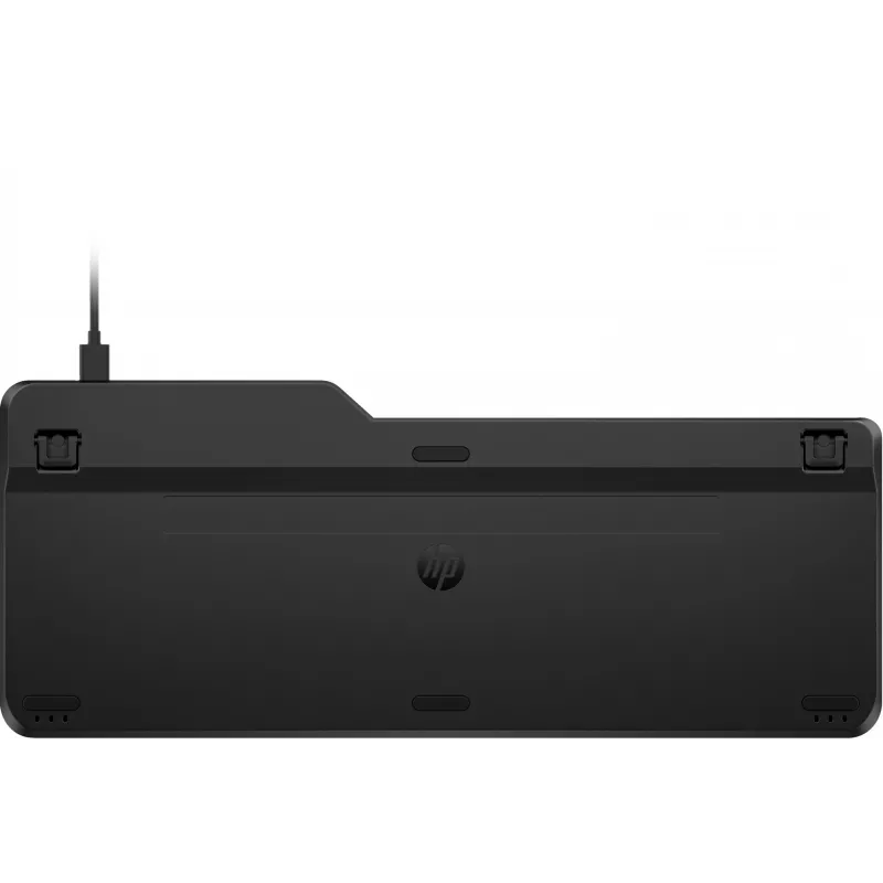 HP 405 Multi-Device kabelgebundene Tastatur mit Hintergrundbeleuchtung, Full-Size (100 %), kabelgebunden, USB, Membran, Schwarz