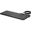 HP 405 Multi-Device kabelgebundene Tastatur mit Hintergrundbeleuchtung, Full-Size (100 %), kabelgebunden, USB, Membran, Schwarz