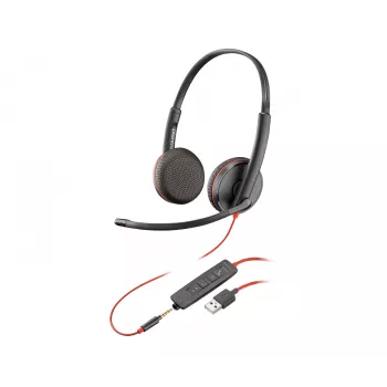 Headset POLY Blackwire 3225 Stereo USB-A Kabelgebundenes Büro- und Callcenter-Headset