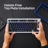 Mechanische Tastatur KINGSTON HyperX Alloy Rise 75 Top Plate Navy Blue (Modell 85U15AA)