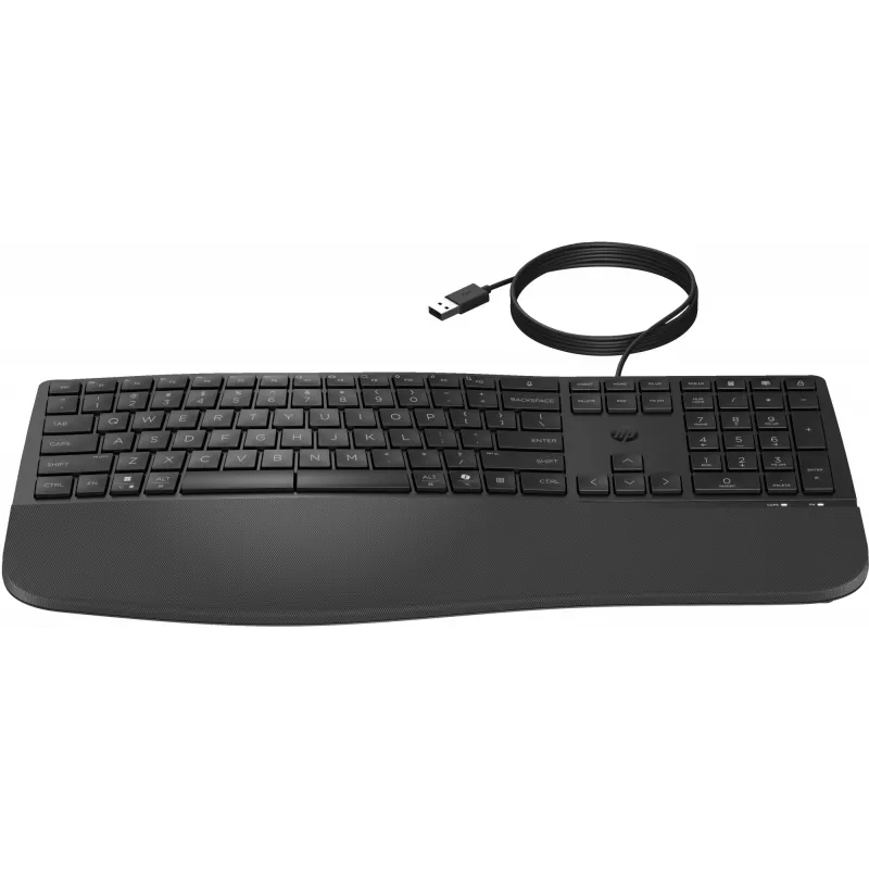 Kabelgebundene Full-Size-Tastatur HP 485 Comfort mit USB-Anschluss und 23 programmierbaren Tasten
