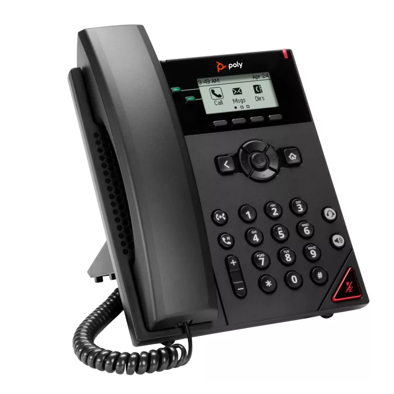 HP Poly VVX 150 2-Leitungs-IP-Telefon und PoE-fähig, 300 g, China, Mexiko, 357 kg