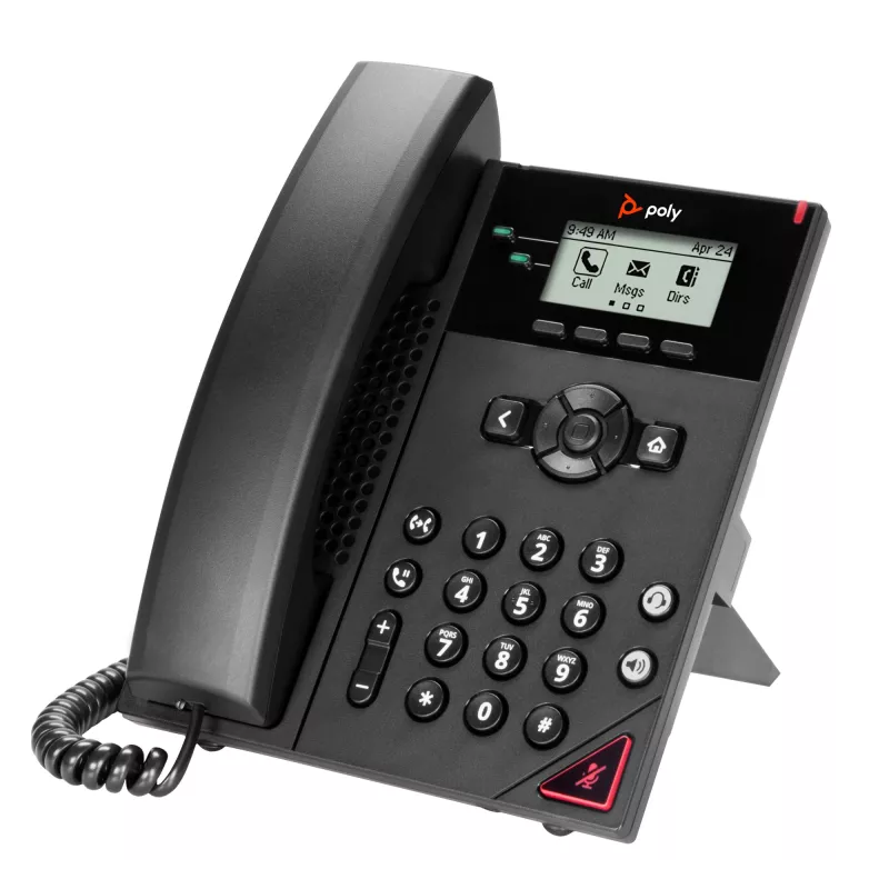 HP Poly VVX 150 2-Leitungs-IP-Telefon und PoE-fähig, 300 g, China, Mexiko, 357 kg