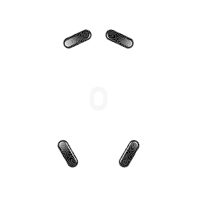 Mausfüße HP HyperX Glass Skates, PTFE auf gehärtetem Glas, 7,7×21,2×0,8 mm, weiß (Paar)