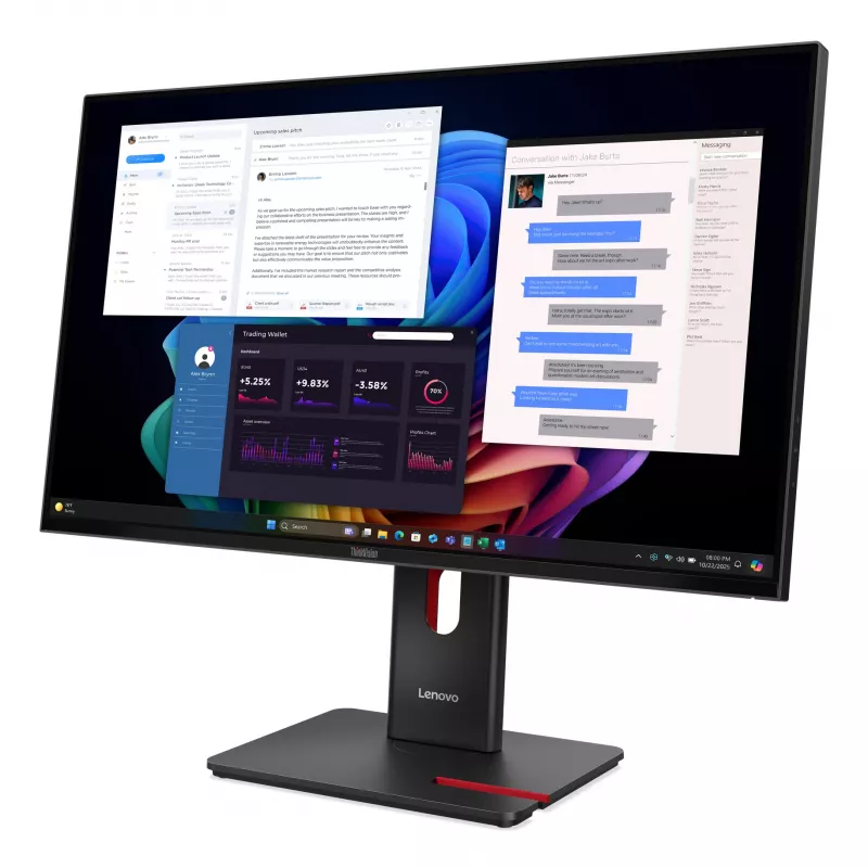 Monitor Lenovo ThinkVision T27UD-40 27 Zoll 4K Ultra HD LCD 3840 x 2160