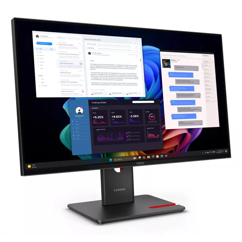 Monitor Lenovo ThinkVision T27UD-40 27 Zoll 4K Ultra HD LCD 3840 x 2160