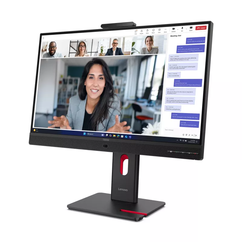 Lenovo ThinkVision T24-4v Monitor, 60,5 cm (23,8 inch), 1920 x 1080 Pixel, Full HD, LED, 6 ms, Schwarz