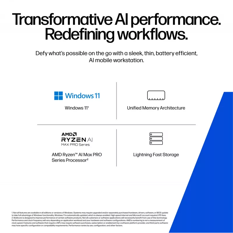 Mobile Workstation HP ZBook Ultra G1a 14 Zoll AMD Ryzen AI Max 390 32 GB RAM 1 TB SSD Windows 11 Pro