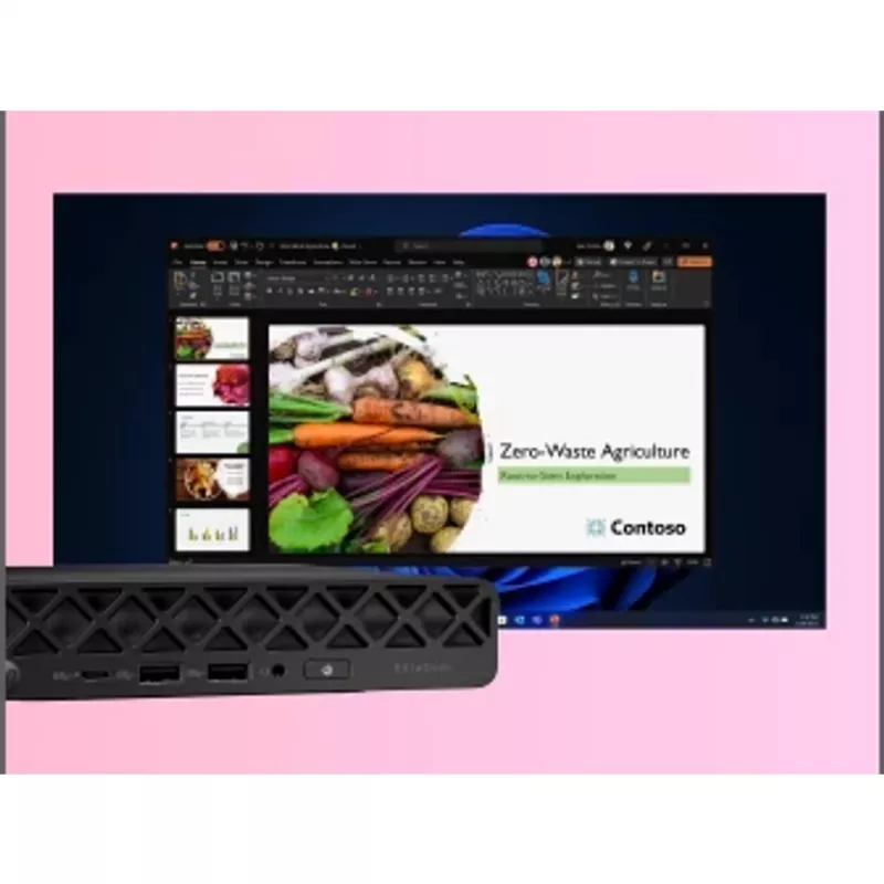 HP EliteDesk 8 Mini G1i U7265 16GB/1TBPC Intel Core Ultra 7 265 DDR5-SDRAM 1 TB SSD Windows 11 Pro Mini-PC AI PC Schwarz