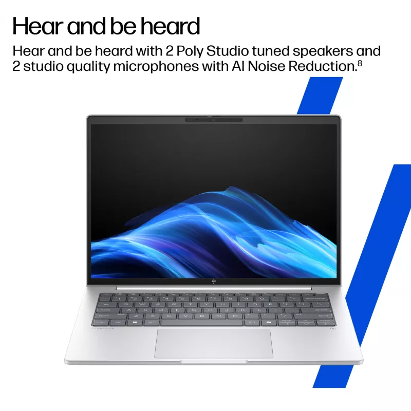 HP EliteBook 8 G1i 14 Laptop, Intel Core Ultra 7 258V, 14 Zoll WUXGA, 32GB, 1TB SSD, Windows 11 Pro