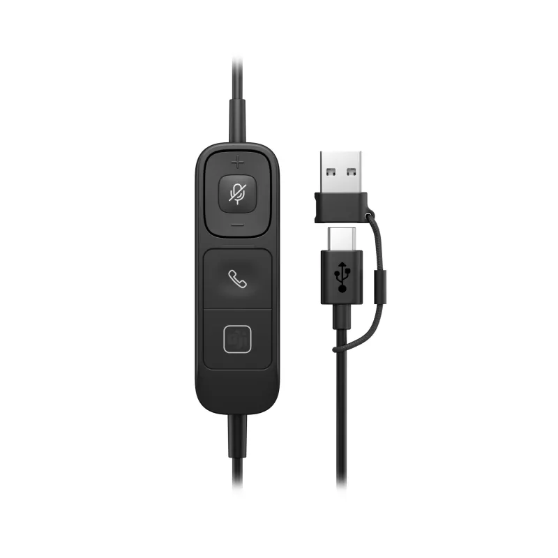 HP Poly Mission 415 Monaural USB Kabel-Headset (Bulk), 99 g, Schwarz