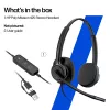 Kabelgebundenes Stereo-Headset HP POLY Mission 425 Classic, USB-Anschluss, 126 g