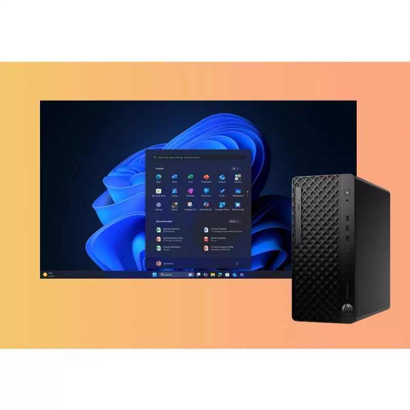HP ProDesk 4 Tower G1i AI Intel Core Ultra 7 265 16 GB DDR5-SDRAM 512 GB SSD Windows 11 Pro PC AI PC Schwarz