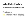 HP 951 Gelb Original Druckerpatrone, Gelb, 1 Stk., 535 Seiten
