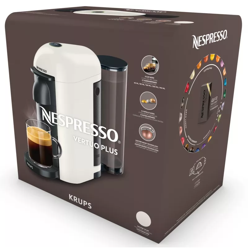 Espresso- und Kaffeekapselmaschine KRUPS Nespresso Vertuo XN903810 schwarz