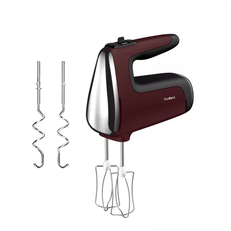 Tefal Powermix Silence HT6525 Handmixer, 500 W, Rot