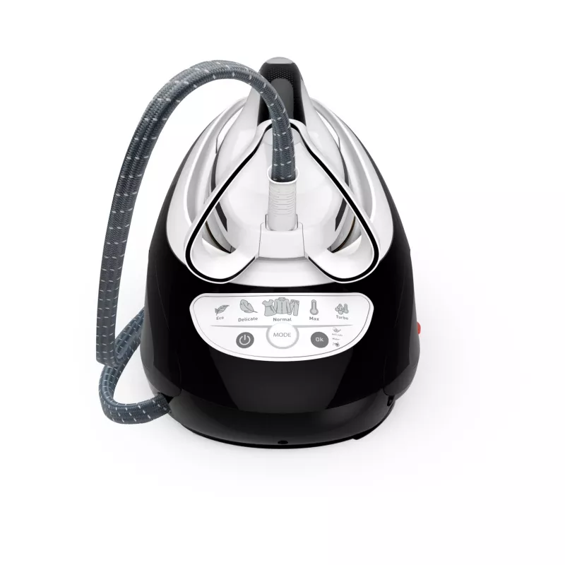 Tefal Pro Express Ultimate GV9550 1.9 L Durilium AirGlide Autoclean-Bügelsohle Schwarz, Weiß