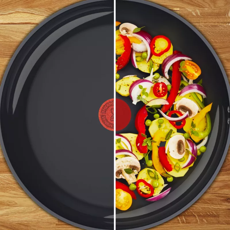 Tefal Change Schwarz C4761925 Bratpfanne Wok-/Pfannenrührpfanne Rund
