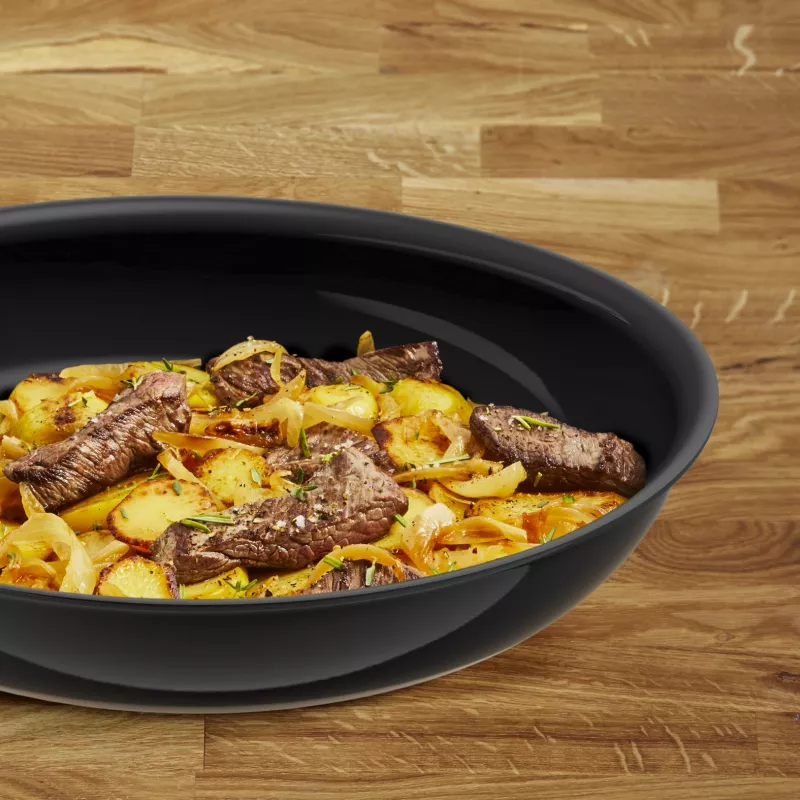 Tefal Change Schwarz C4760425 Bratpfanne Allzweckpfanne Rund