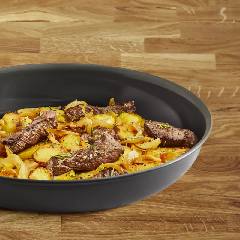 Tefal Change Schwarz C4760625 Bratpfanne Allzweckpfanne Rund