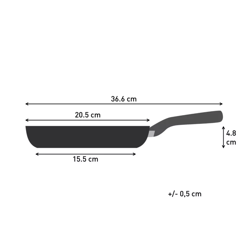 Tefal Change Schwarz C4760225 Bratpfanne Allzweckpfanne Rund