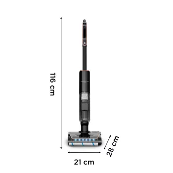 Rowenta X-Clean 7 GZ5736E0 Stabstaubsauger/Elektrobesen Akku Trocken&Nass Beutellos Schwarz