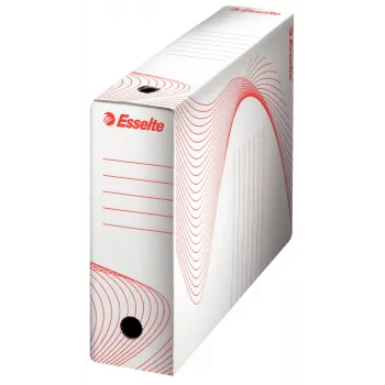 Esselte 128001 Archiv-Box Karton Rot, Weiß