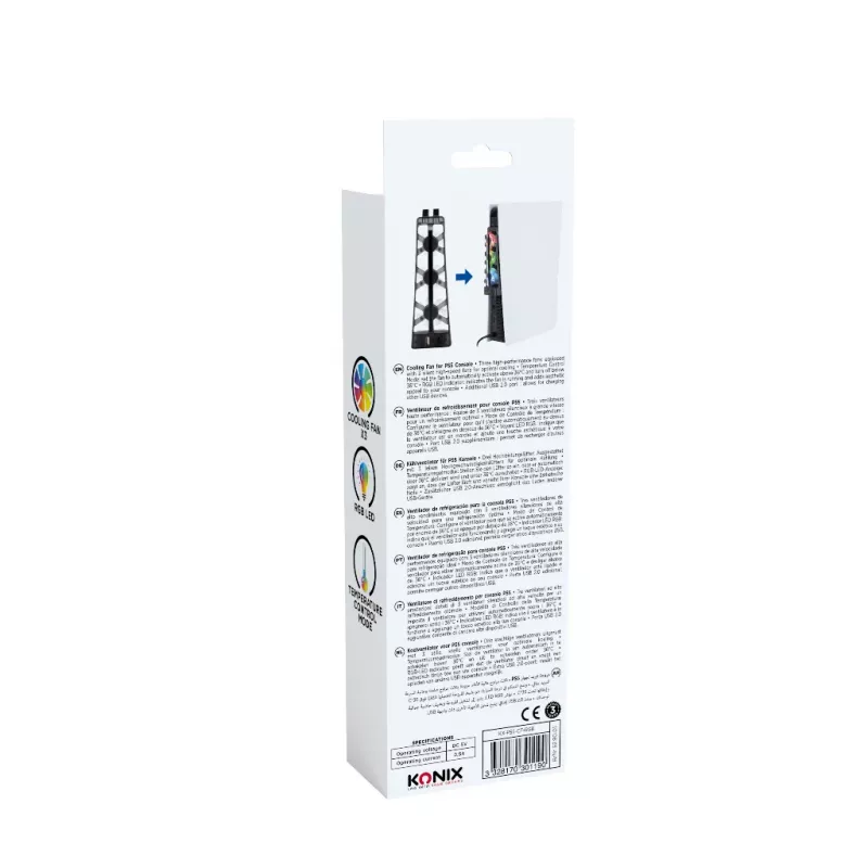 Konix 61889000052 Spielekonsole-Teil/Zubehör Kühllüfter