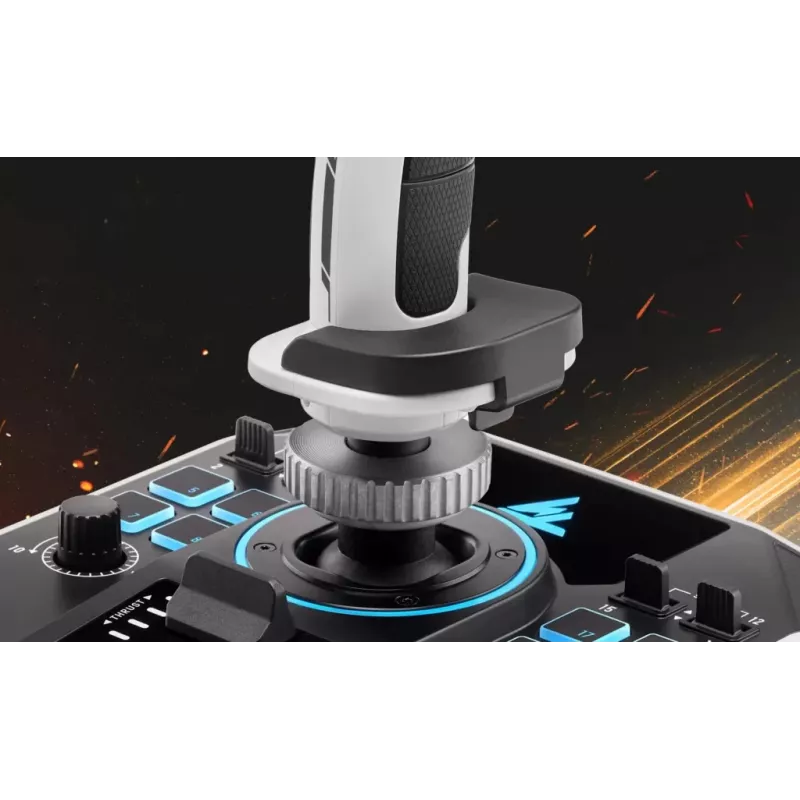 Flightstick Thrustmaster Sol-R 2 HOSAS Space Sim Duo — Kabelgebunden USB Type-C, Analog/Digital, Schwarz/Weiß