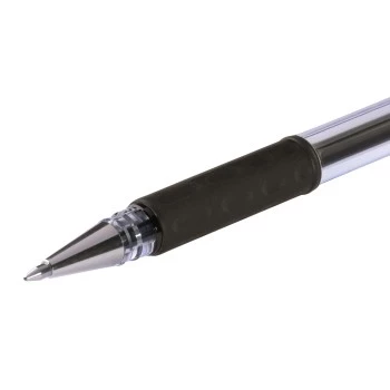 Hybrid-Gel-Grip-Tintenroller-Set, schwarze Tinte, 0,3 mm Spitze, 12er-Pack